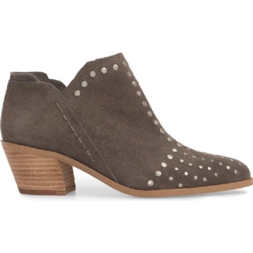 1. State Loka Studded Leather Suede Moto Boot Bootie Size 7.5 one state 1 state